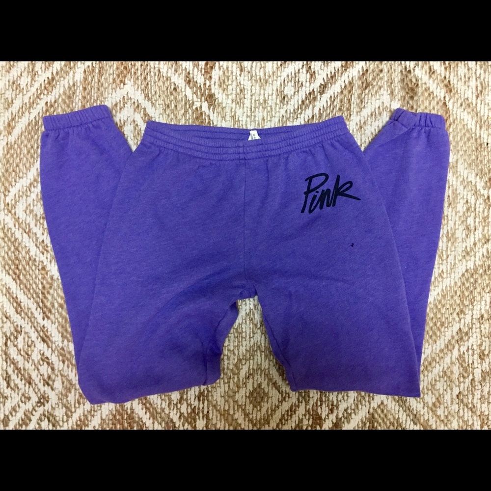 PINK: Victoria’s Secret purple sweat pants💜
